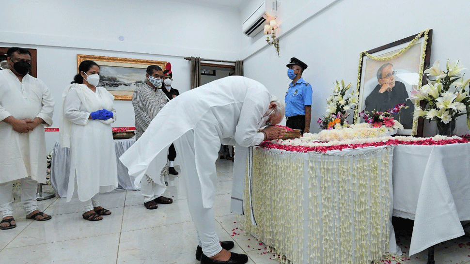 Pranab cremated