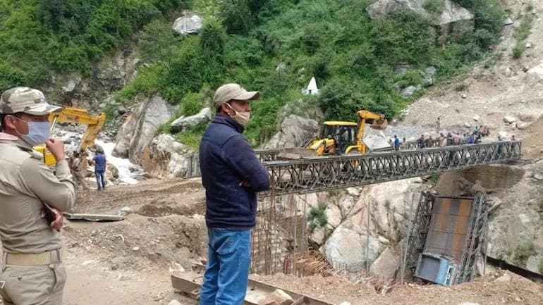 Bailey Bridge in Uttarakhand Rebuilt in 8 Days