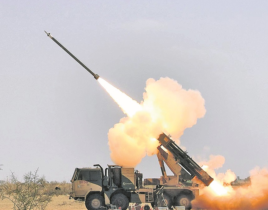 DRDO successfully test fires Enhanced Range 122mm Caliber Rocket