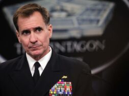 Pentagon Press Secretary Rear Admiral John Kirby Holds Press Briefing