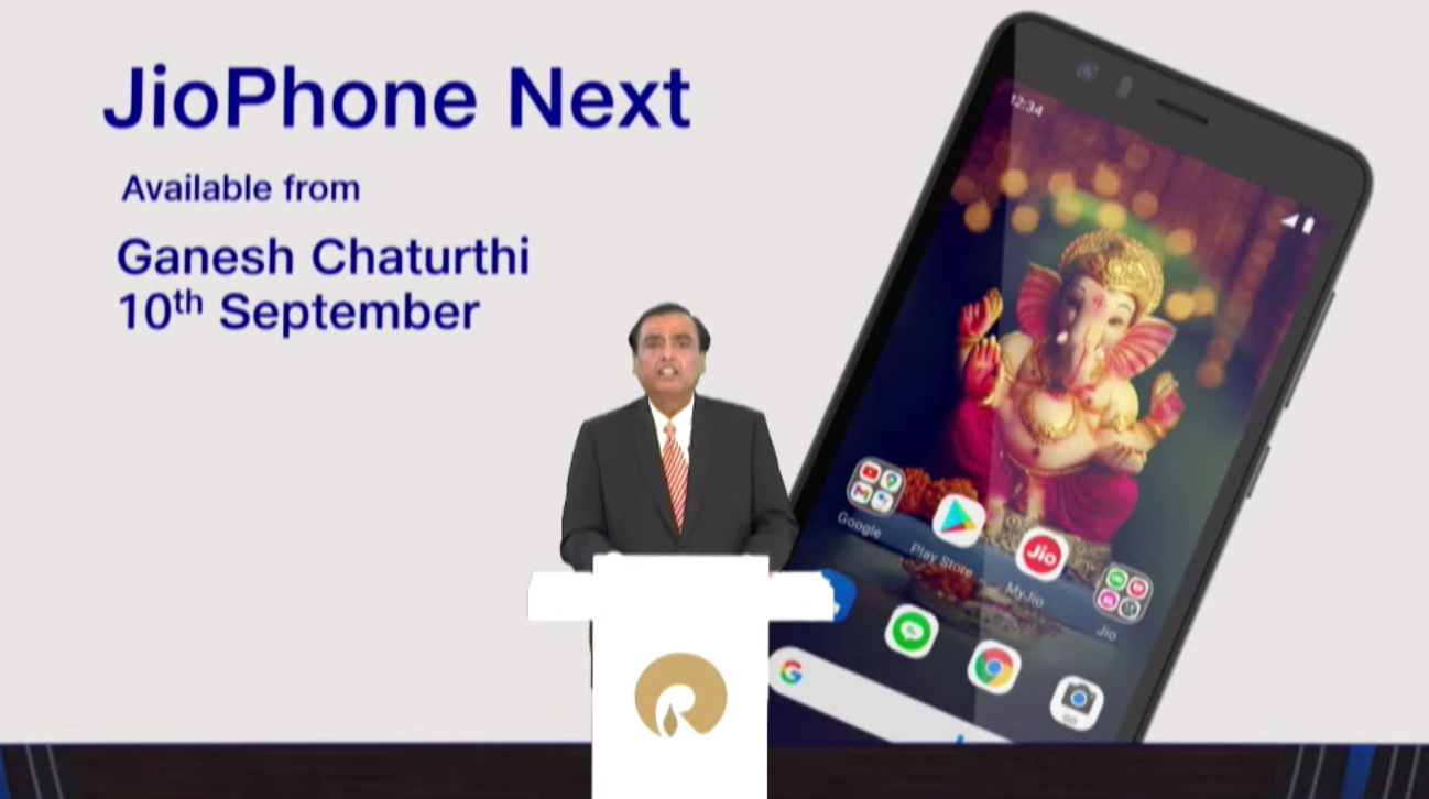 Technology: Google, Reliance Jio showcase JioPhone Next