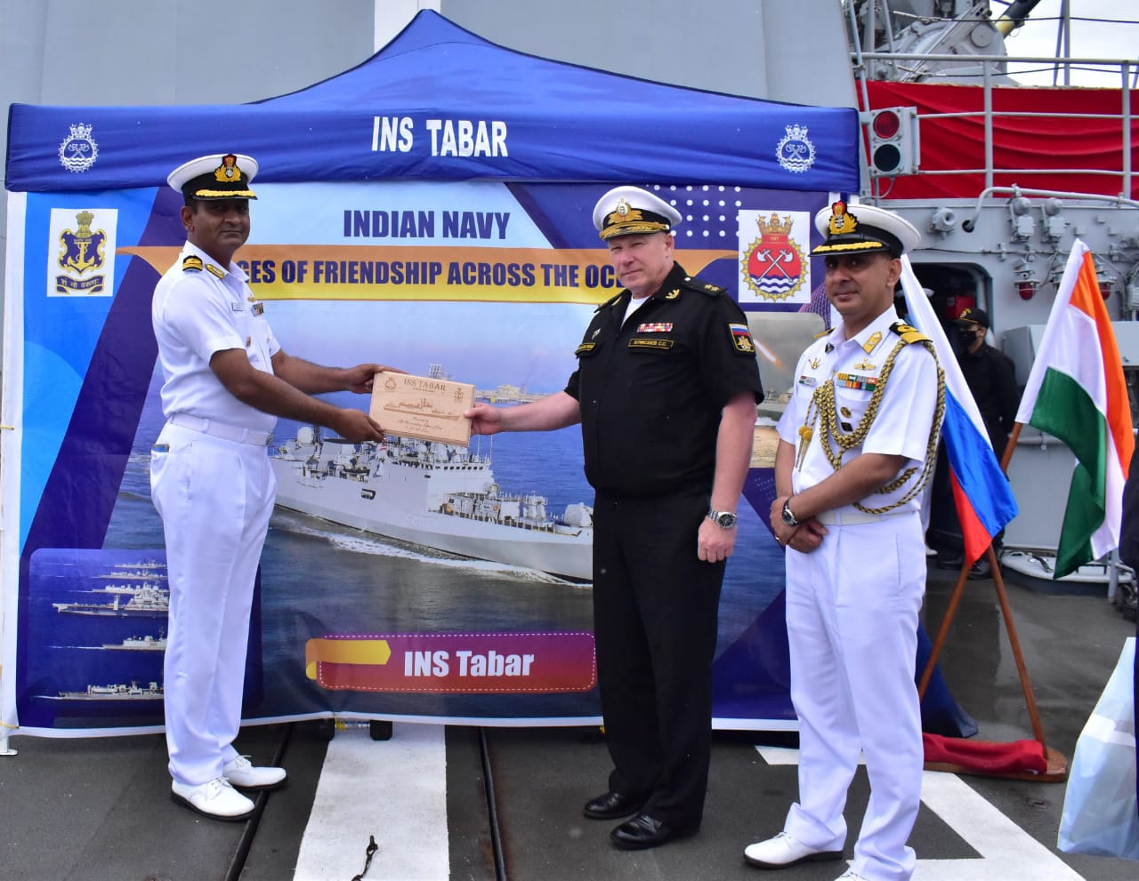 INS TABAR Participates in Navy Day celebrations of the Russian Navy