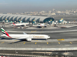 FILE PHOTO: Emirates airline sees full fleet returning to the skies this year