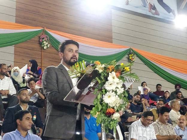 Rs 200 Cr. allotted for Development of sports infrastructure on the modern pattern in U.T of J&K: Anurag Thakur