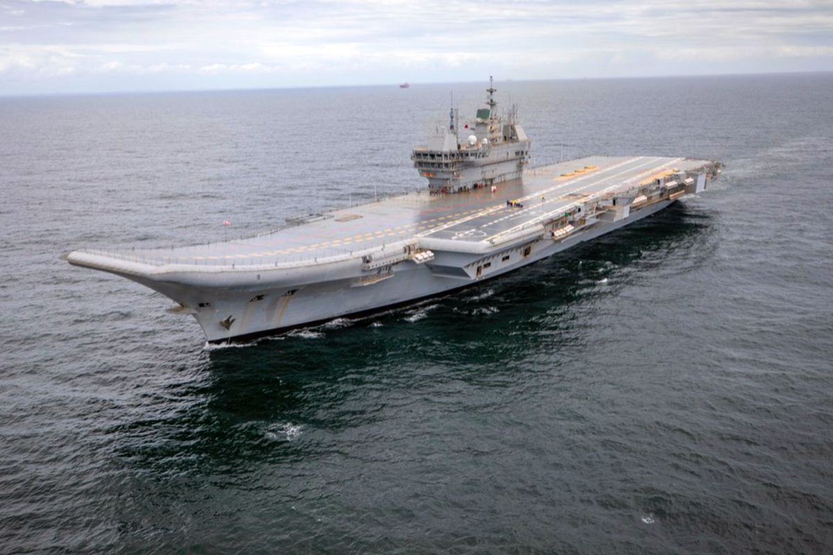 The Indian Navy: Aircraft Carrier INS Vikrant Begins Its Second Sea Trials