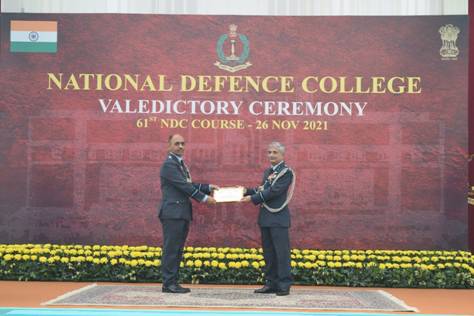 106 officers awarded parchments for successfully completing the 61st NDC course