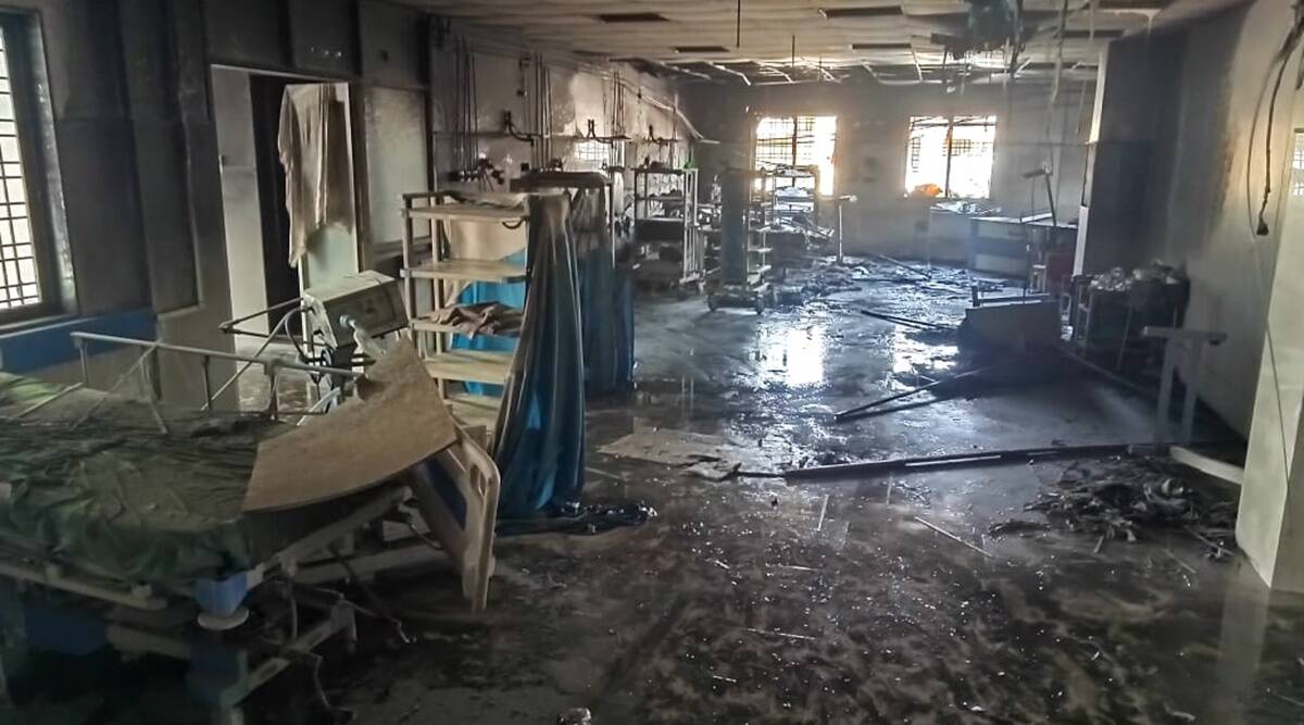 11 Killed in Fire in Covid Ward in Ahmednagar Civil Hospital