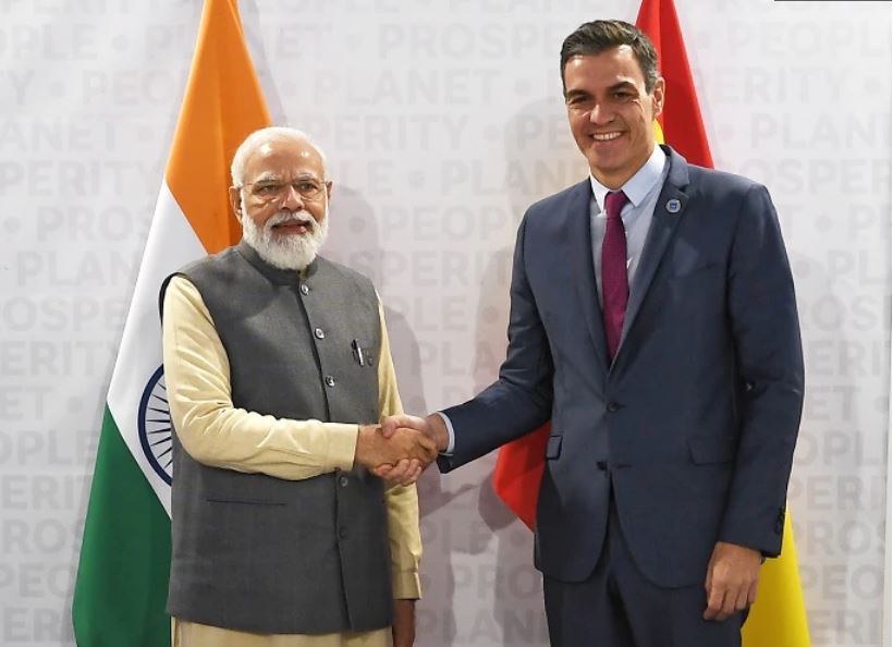 Prime Minister’s meeting with Prime Minister of Spain on the sidelines of G20 Summit in Rome