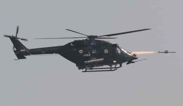 India Successfully Helicopter-Tests the SANT Missile