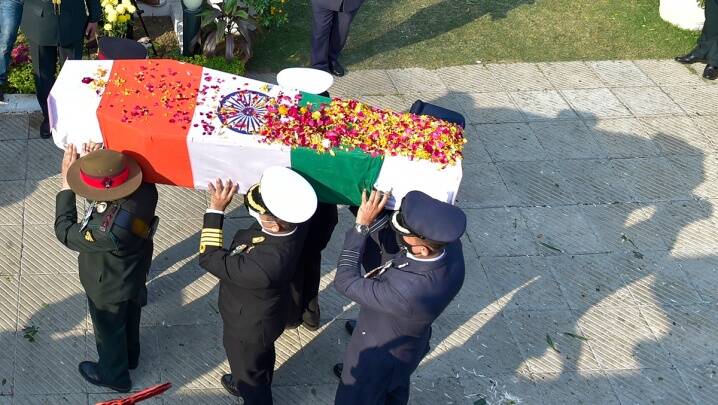 CDS Laid to Rest with Full Military Honours