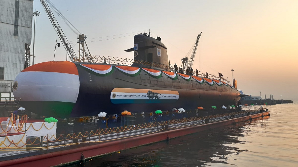 Submarine out on Sea Trial