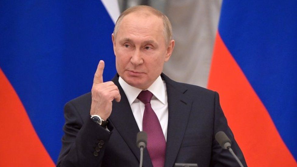Putin Denies Russia Bombing Ukrainian Cities