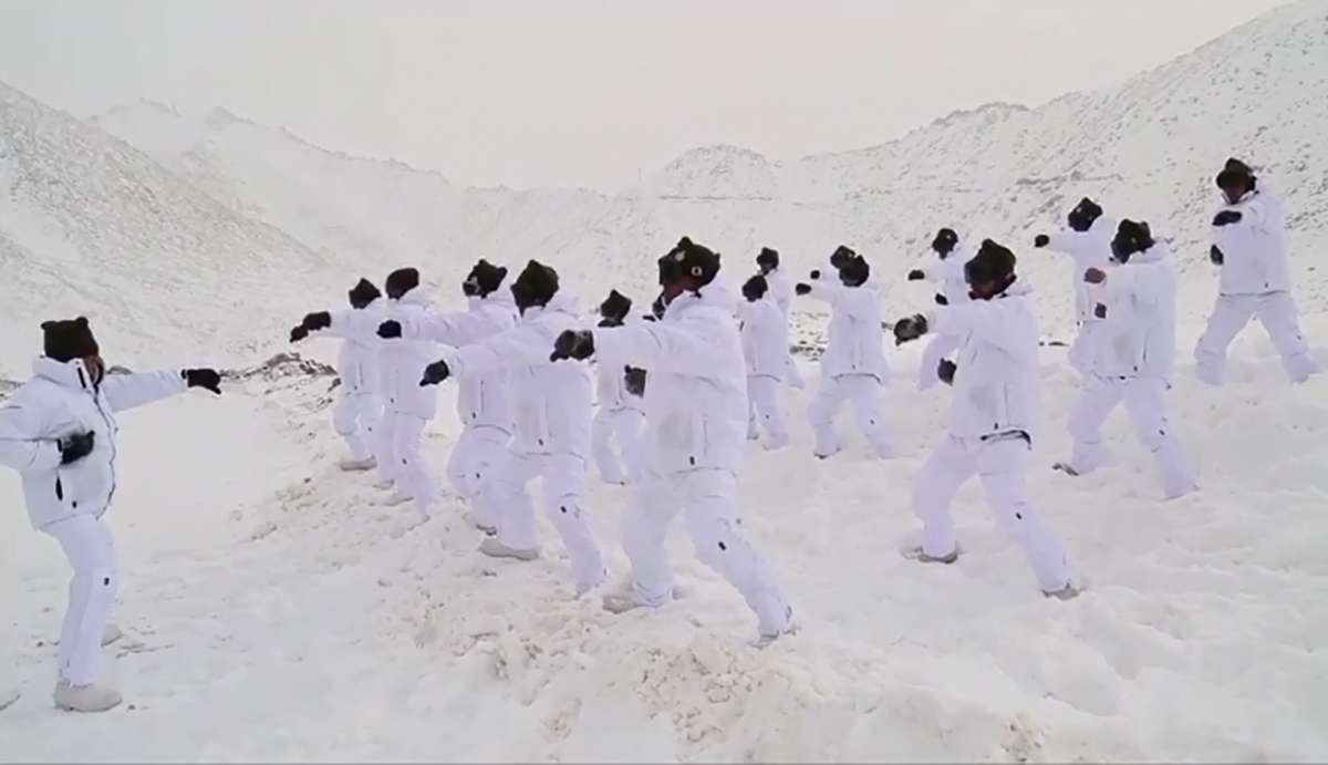 Ahead of Yoga Day, ITBP Soldier Performs Yoga at 15000 feet