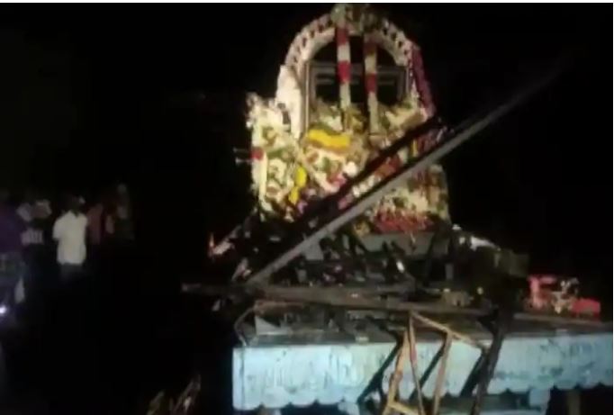 Tamil Nadu: Temple Car Touches High Voltage Power Line in Thanjavur, 11 Killed