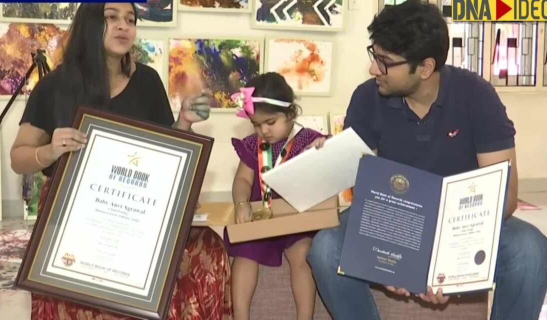 A two-and-half year old creates world record for maximum paintings by a toddler