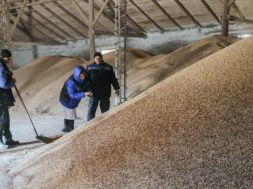 Grain depot in Crimea, Russia