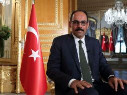 Turkish President Erdogan’s spokesman Ibrahim Kalin is pictured during an interview in Istanbul