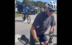 Joe Biden Fell from Bicycle, but is “Unhurt”