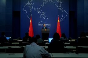China Foreign Ministry’s spokesperson Zhao Lijian holds presser in Beijing