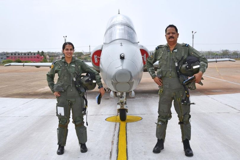 History: IAF father-daughter duo flies the same formation in Hawk-132 trainer jet