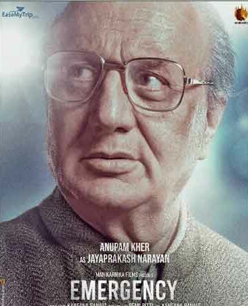 Anupam Kher shares first look for film, Emergency