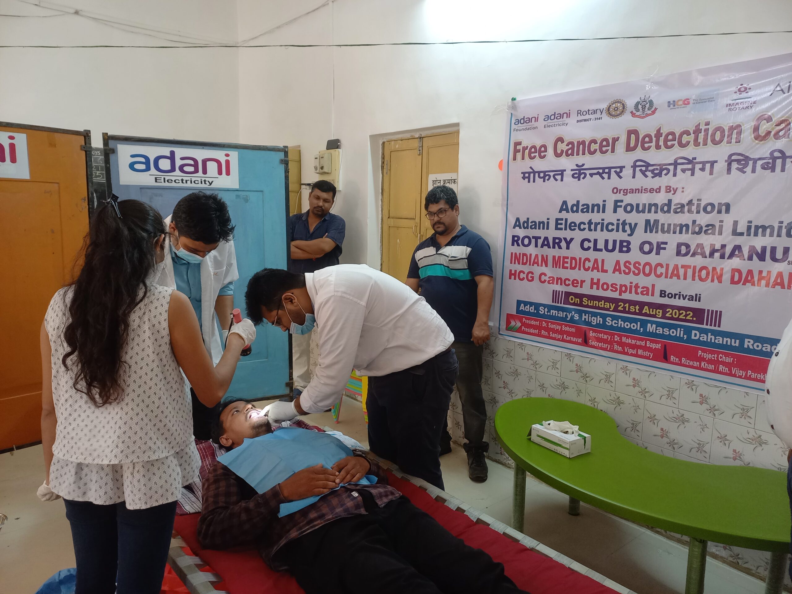 ADTPS, AEML and Adani Foundation organise Cancer Detection Camp in Dahanu