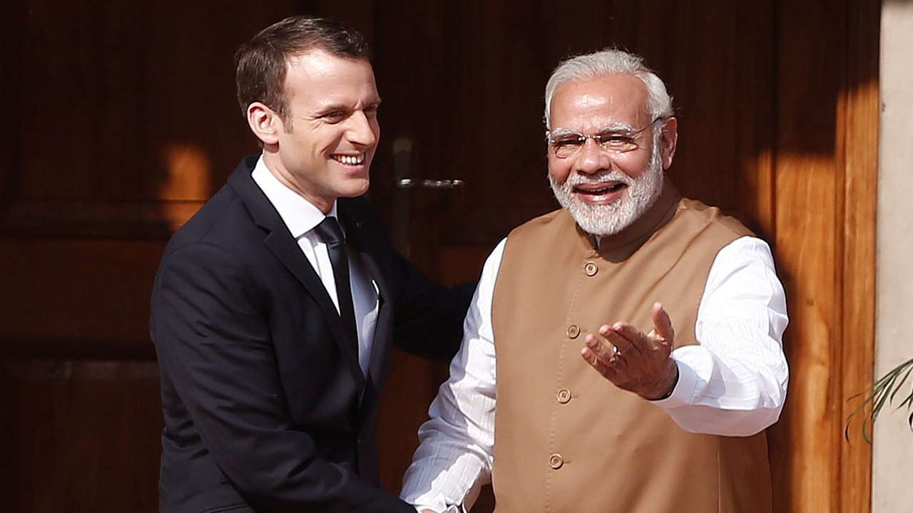 French President Discusses Geopolitical Issues with PM Modi
