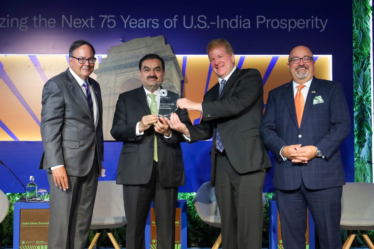 Gautam Adani receives USIBC global leadership award