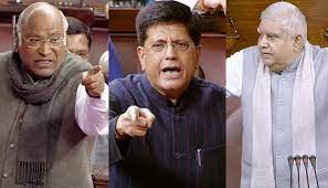 Rajya Sabha: BJP – Congress Spur over Kharge’s “Dog” Remark