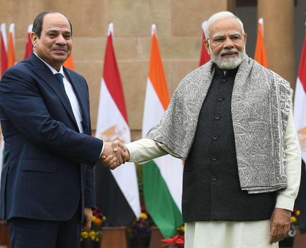 India – Egypt Agree for Raising Bilateral Ties to “Strategic Partnership”