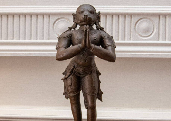 A stolen ancient idol of Lord Hanuman is repatriated to India