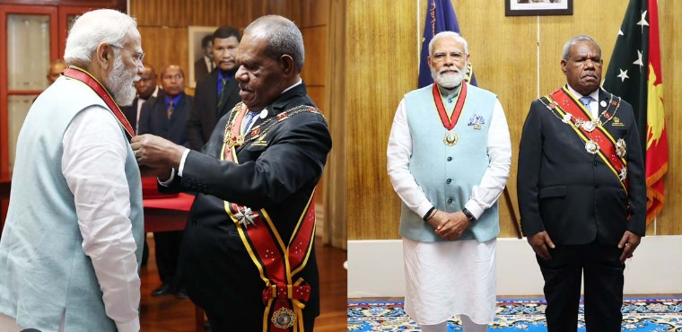 Honors: Papua New Guinea, and Fiji confer their highest awards on PM Modi