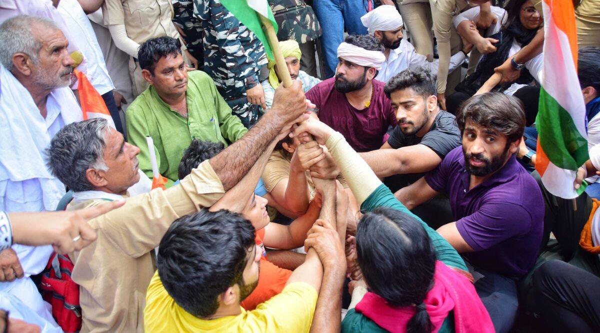 Wrestlers’ Protest Foiled, Detained, Jantar Mantar Protest Site Cleared by Police