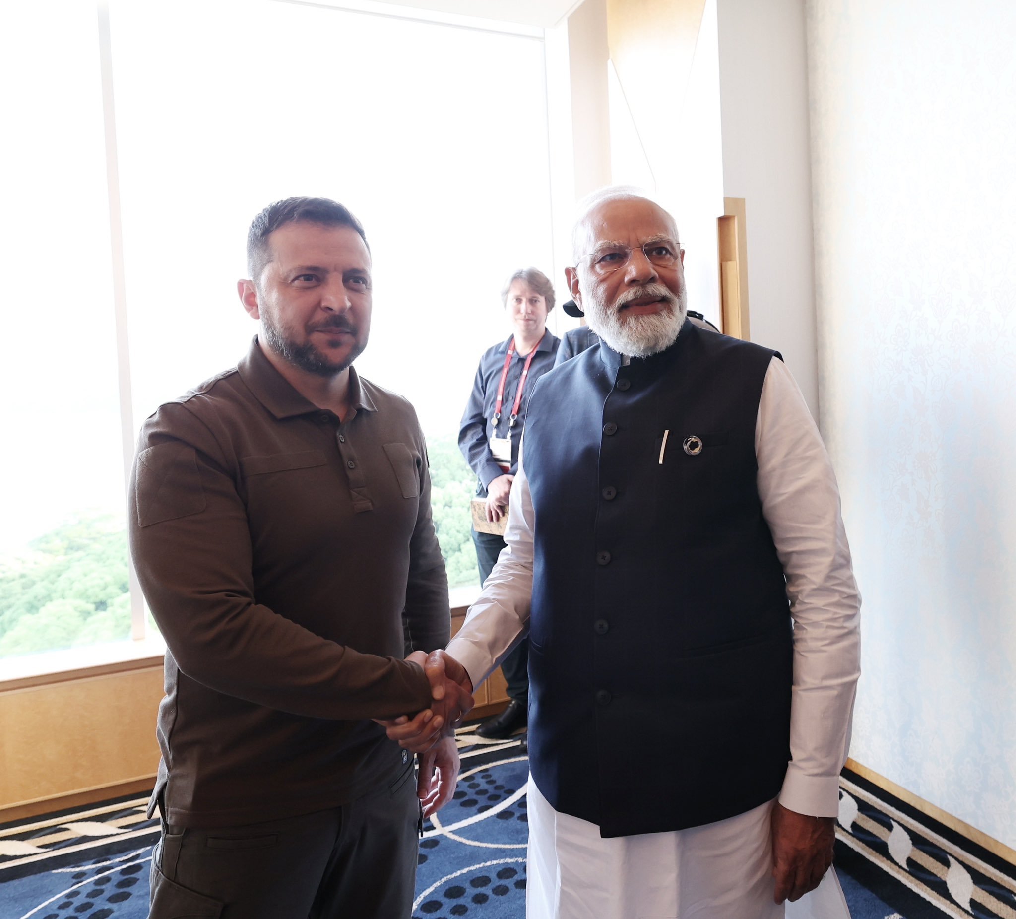 G-7: PM Modi meets Ukrainian President Zelenskyy at Hiroshima in Japan