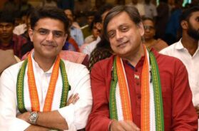 Sachin Pilot and Shashi Tharoor [Image source: Facebook/ShashiTh