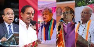 Exit Polls: Advantage for BJP in Rajasthan, for Congress in Chhattisgarh, Telangana, Close in MP, Mizoram