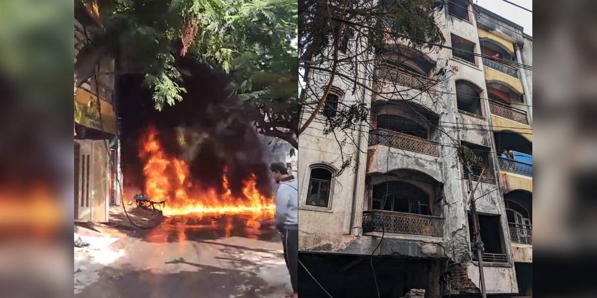 Nine Killed in a Blaze in Hyderabad