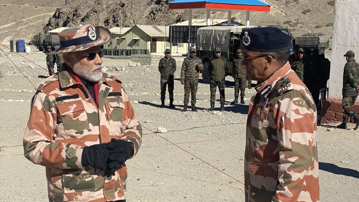 Modi Celebrates Deepavali with Soldiers at Lepcha