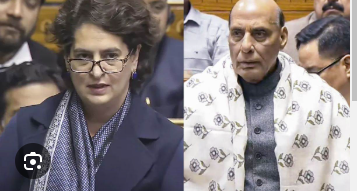 Debate on Constitution: Rajnath Singh Attacks Congress, Priyanka Gandhi Gives Spirited Response