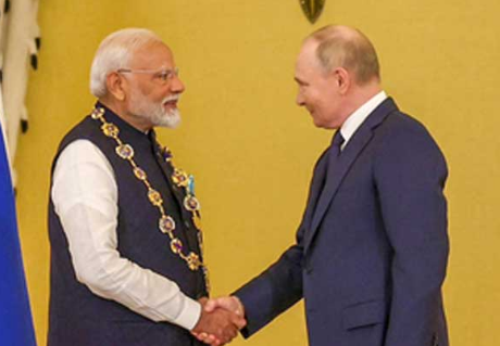 Russian President Putin praises PM Modi’s “India-First” Policy and “Make in India” Initiative at VTB Russia Calling Investment Forum in Moscow