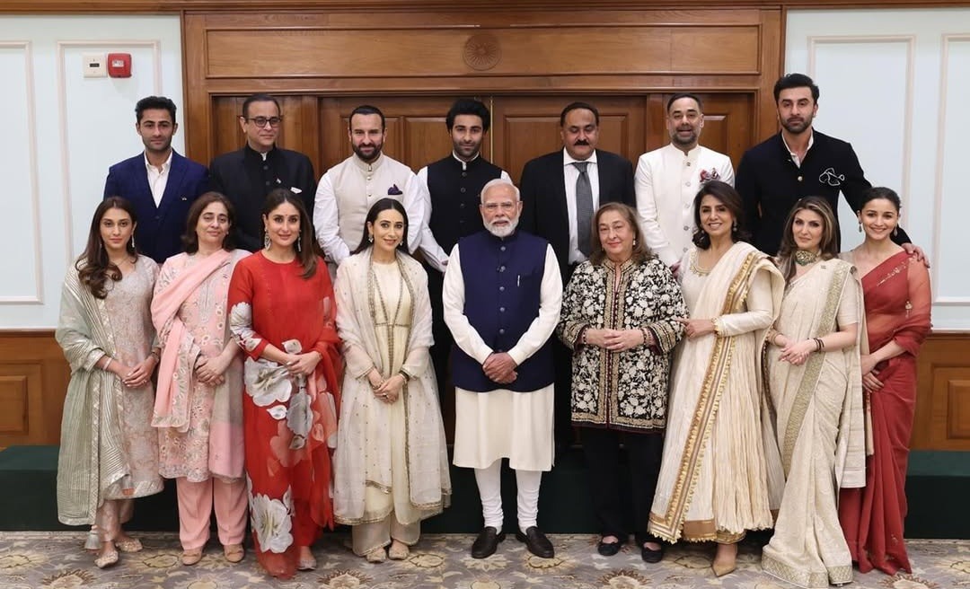 The Kapoor family met PM Modi to commemorate the centenary of Raj Kapoor