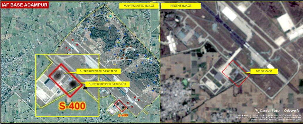 Pakistan Circulating Doctored Images Supplied by a Chinese Firm to Claim Success in “Operation Sindoor”