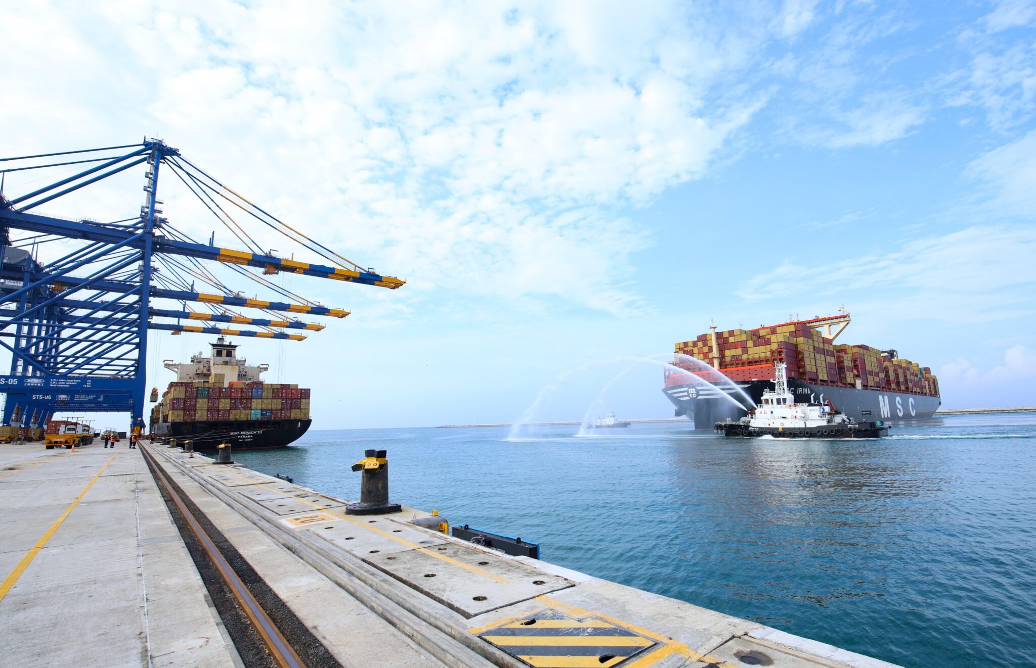 World’s largest container ship MSC IRINA makes historic debut at ...