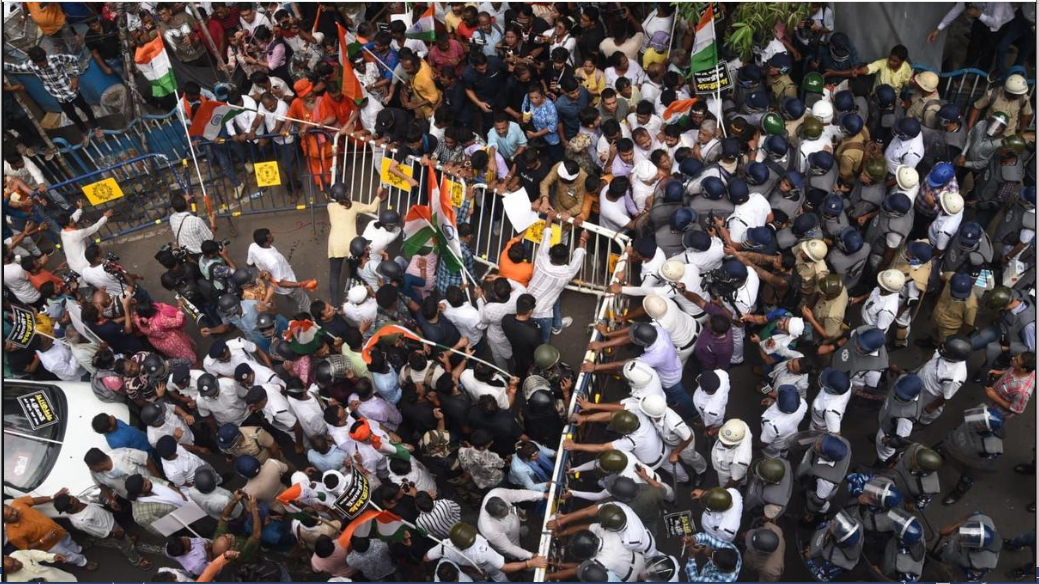 One year of Kolkata Rape and Murder: About 100 Protesters Injured in Police Lathi Charge