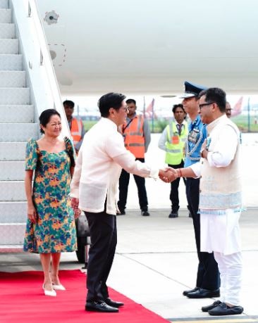 Philippine President Marcos arrives on five-day state visit to India