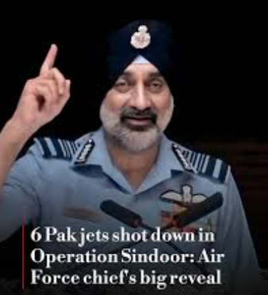 Operation Sindoor: India shot down six Pak aircrafts, says IAF chief