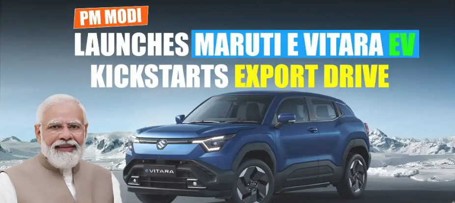 EVs: PM Modi flags off the first e-Vitara; Suzuki to invest Rs. 70k cr in India