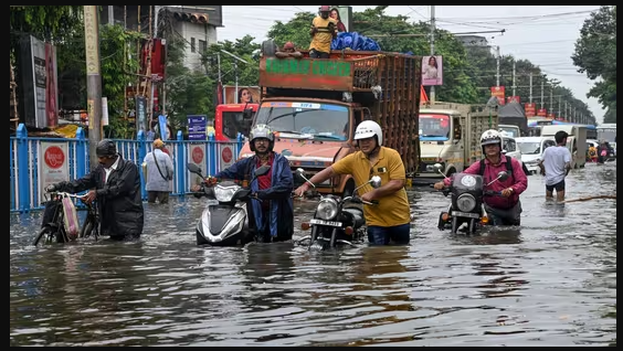 Kolkata Drowned under Heavy Downpour, Durga Puja Pandals Damaged, Normal Life Disrupted