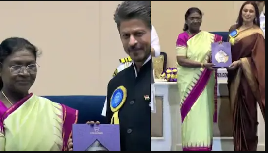 SRK, Rani Mukerji Receive Their First National Film Awards