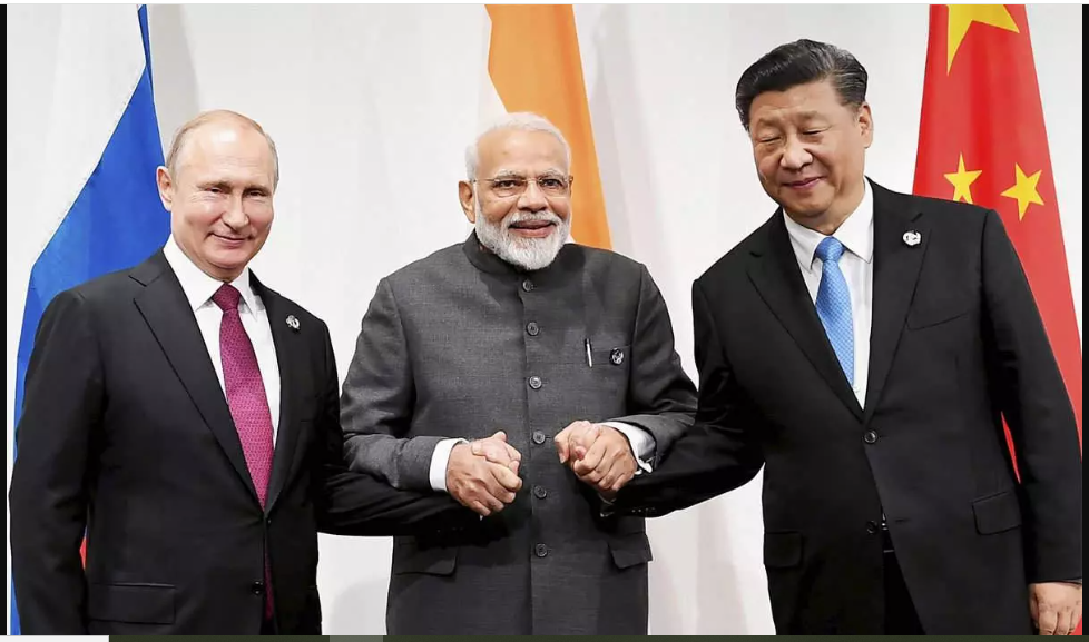 Western Media Notice with Concern Bonhomie between India – Russia – China at SCO Summit